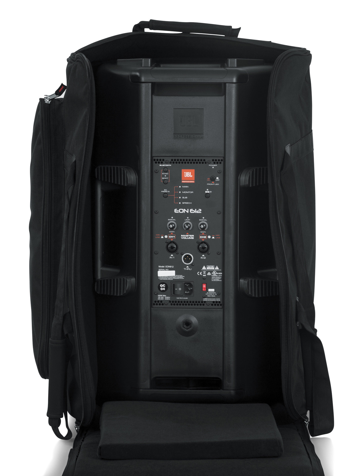 Rolling speaker bag for large format 12″ speakers-GPA-712LG