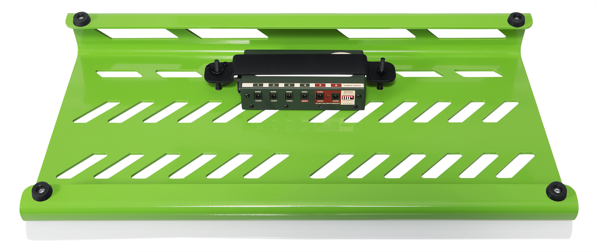 Green Aluminum Pedal Board; Large w/ Carry Bag-GPB-BAK-GR