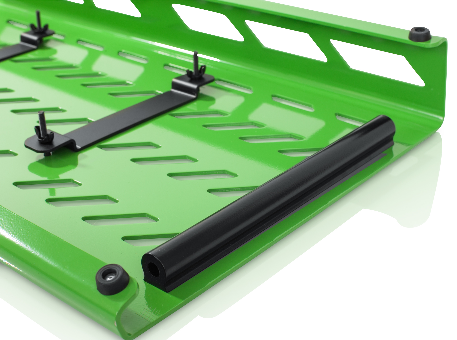 Green Aluminum Pedal Board; XL w/ Carry Bag-GPB-XBAK-GR