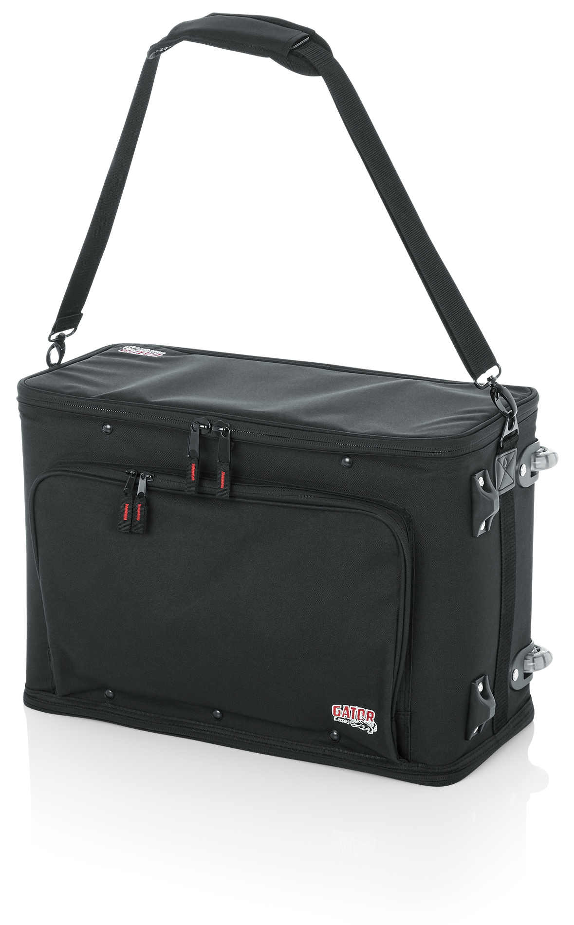 3U Lightweight rack bag w/ tow handle and wheels-GR-RACKBAG-3UW