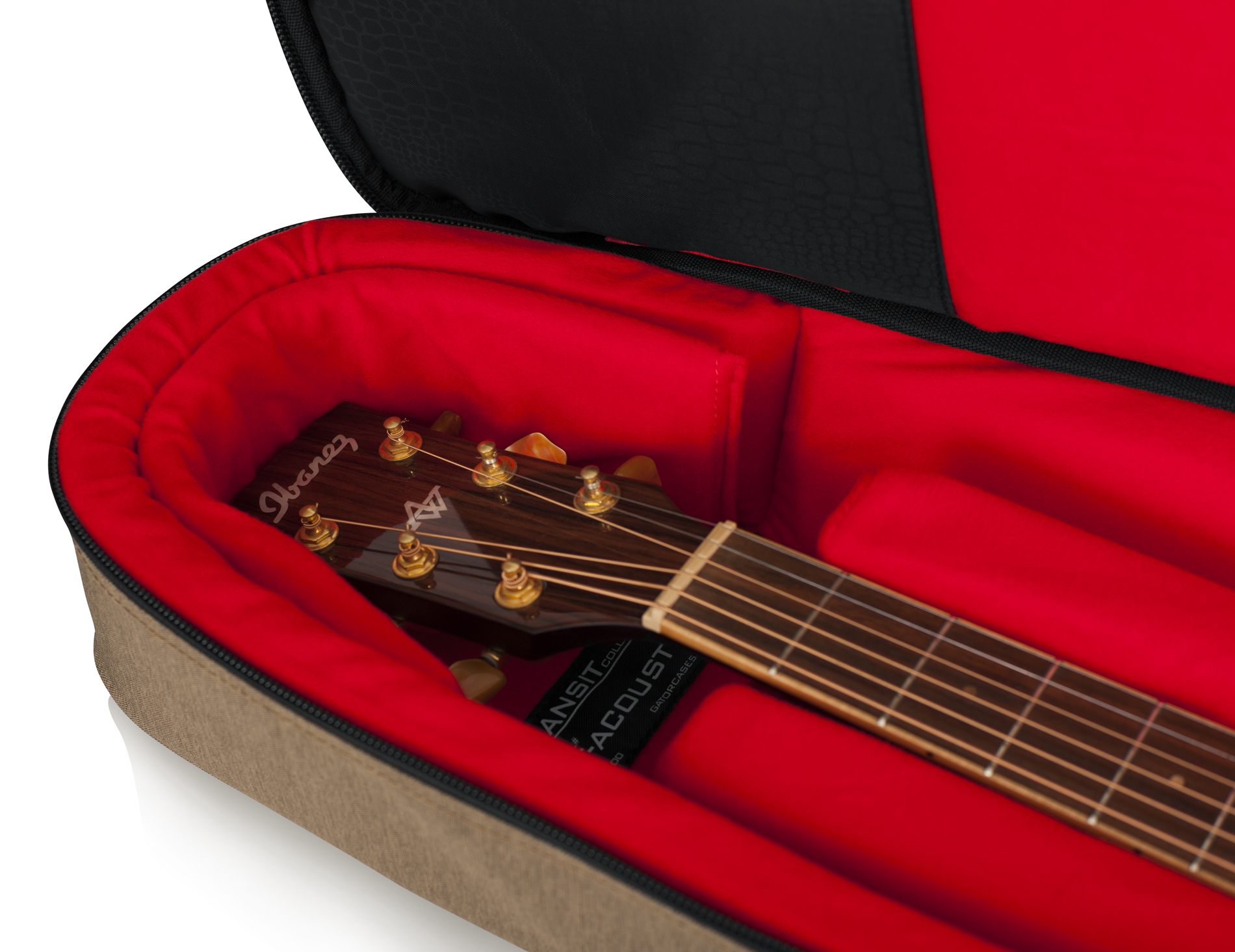 Transit Acoustic Guitar Bag; Tan-GT-ACOUSTIC-TAN