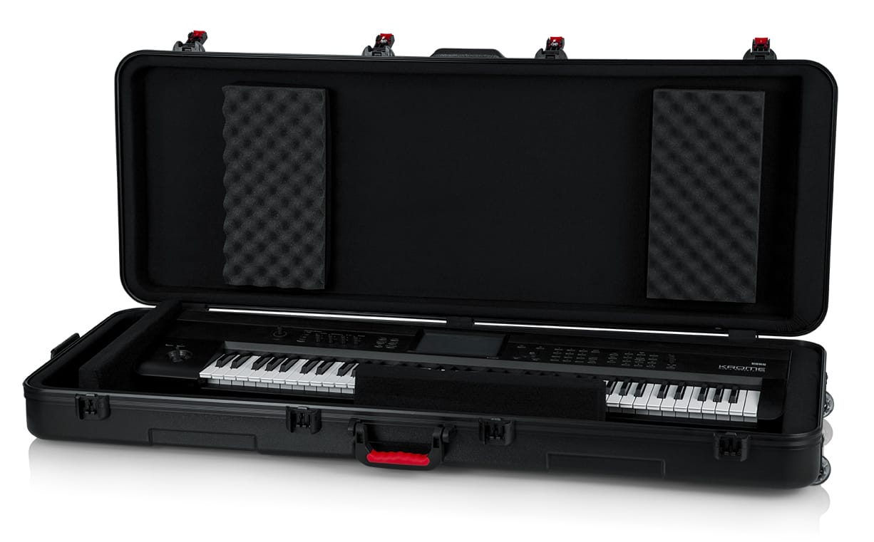 TSA ATA Molded 76-note Keyboard Case w/ Wheels-GTSA-KEY76 - Gator Cases