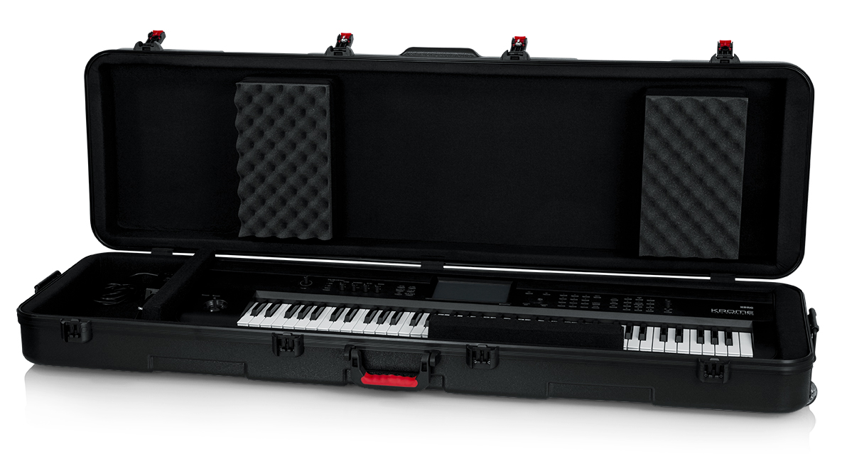 TSA ATA Slim XL 88-note Keyboard Case w/ Wheels-GTSA-KEY88SLXL