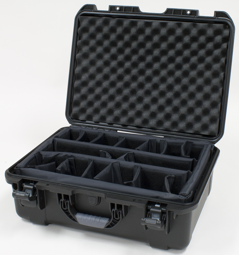Waterproof case w/divider system; 20″x14″x8″-GU-2014-08-WPDV