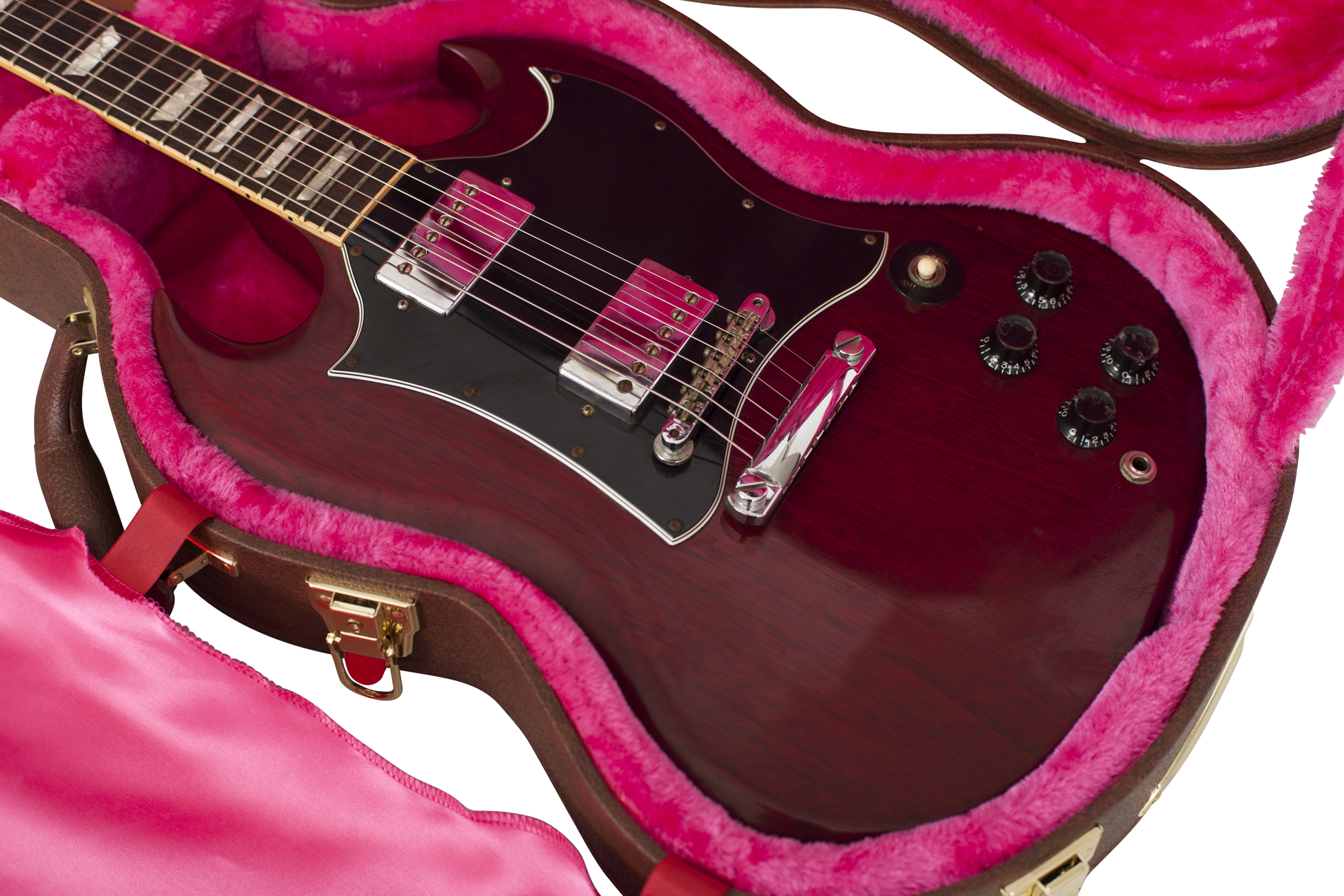 Gibson SG® Guitar Deluxe Wood Case, Brown-GW-SG-BROWN
