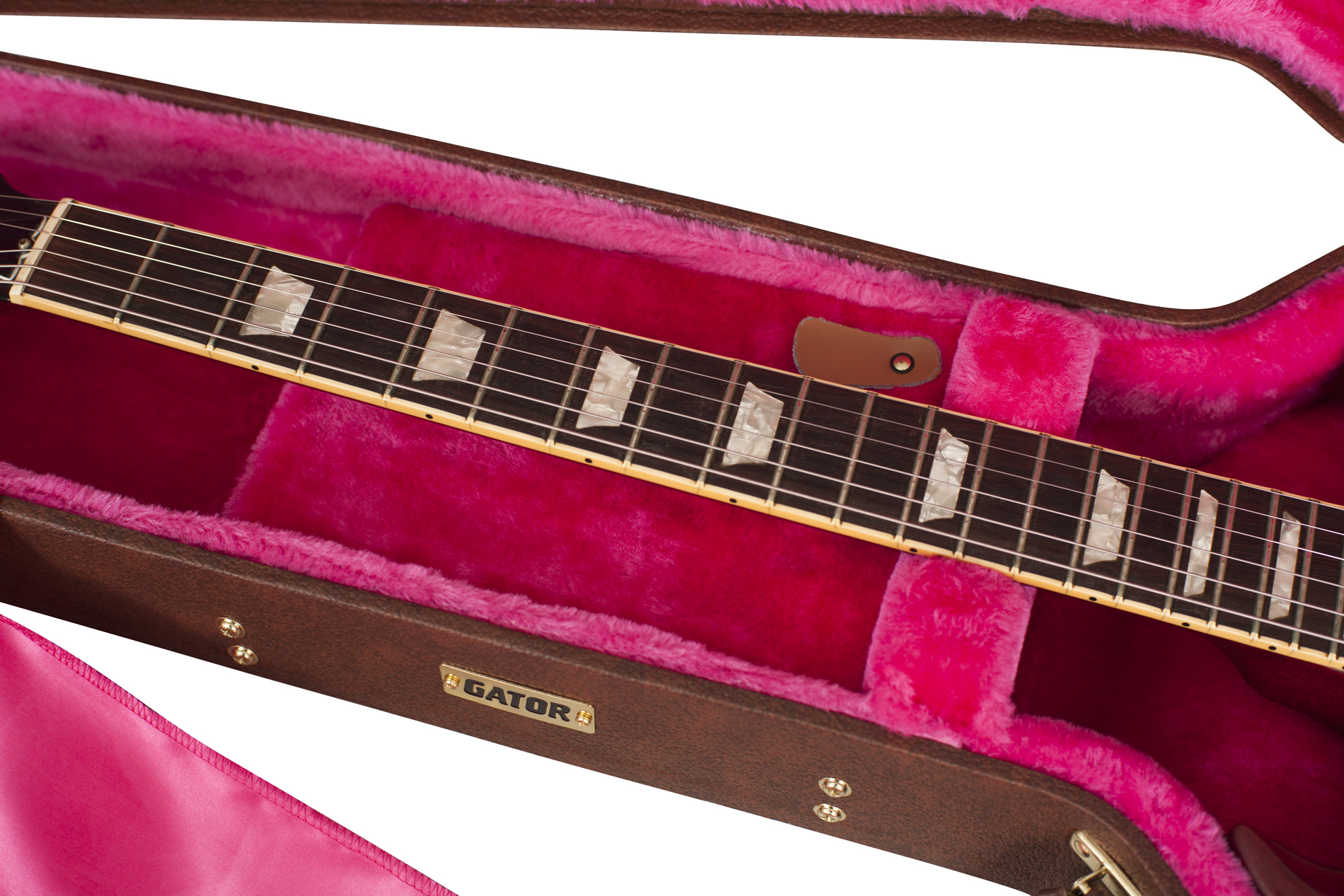 Gibson SG® Guitar Deluxe Wood Case, Brown-GW-SG-BROWN