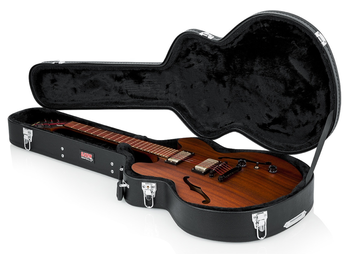 Semi-Hollow Style Guitar Wood Case-GWE-335