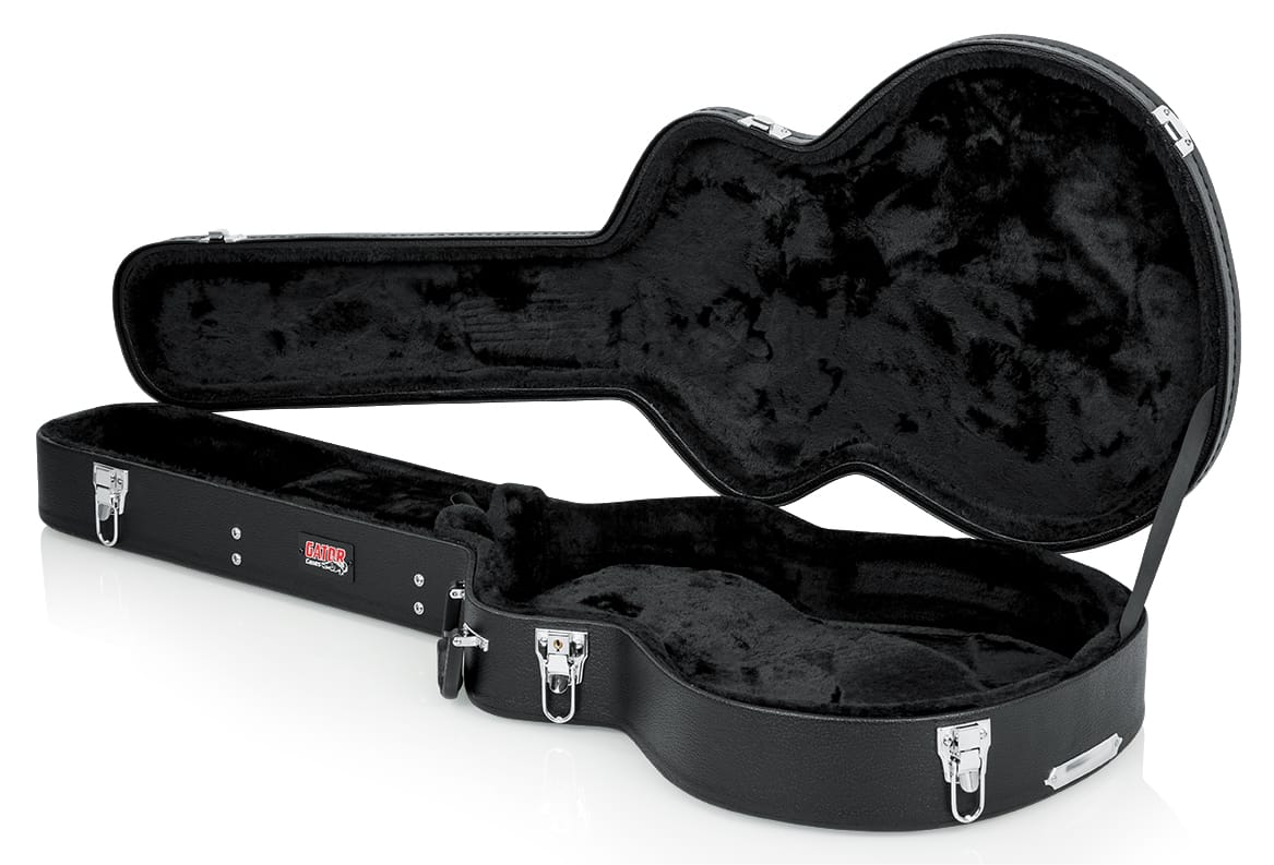 Semi-Hollow Style Guitar Wood Case-GWE-335