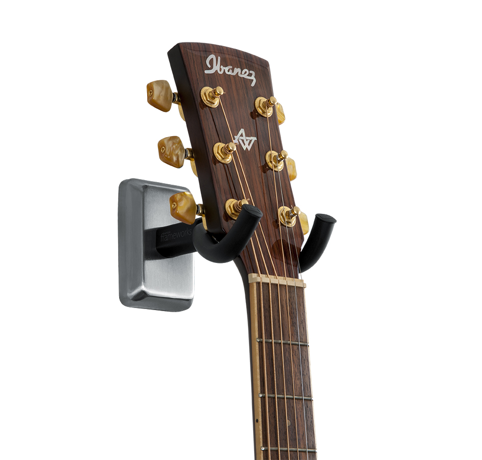 Chrome Wall Mount Guitar Hanger-GFW-GTR-HNGRSCH