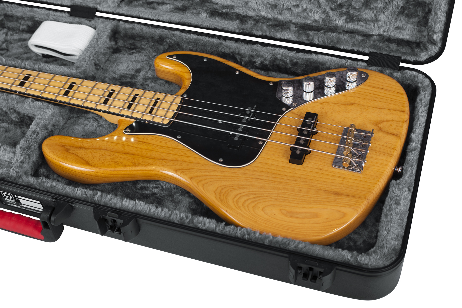 TSA ATA Molded Bass Guitar Case with LED Light-GTSA-GTRBASS-LED