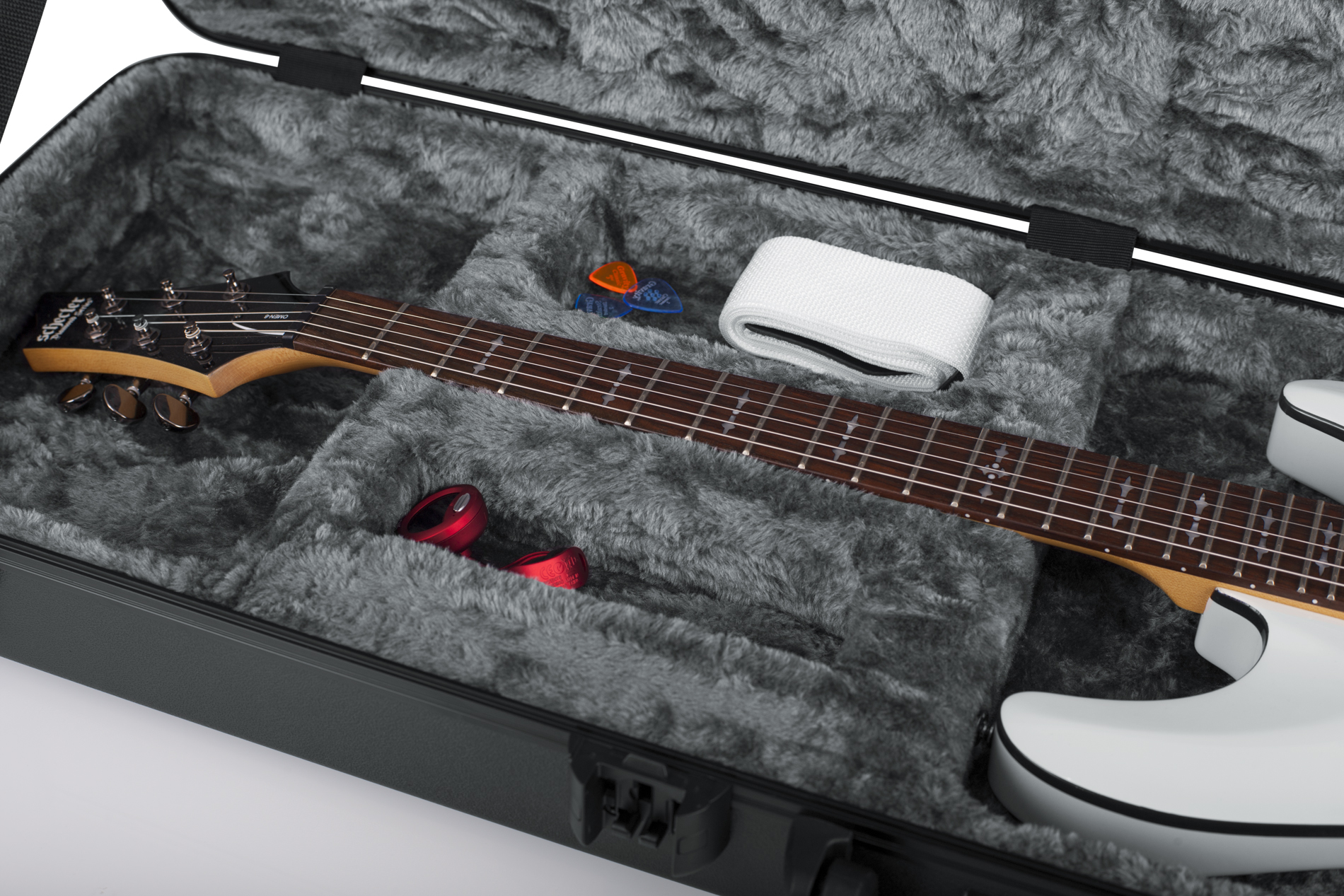 TSA ATA Molded Electric Guitar Case with LED Light-GTSA-GTRELEC-LED