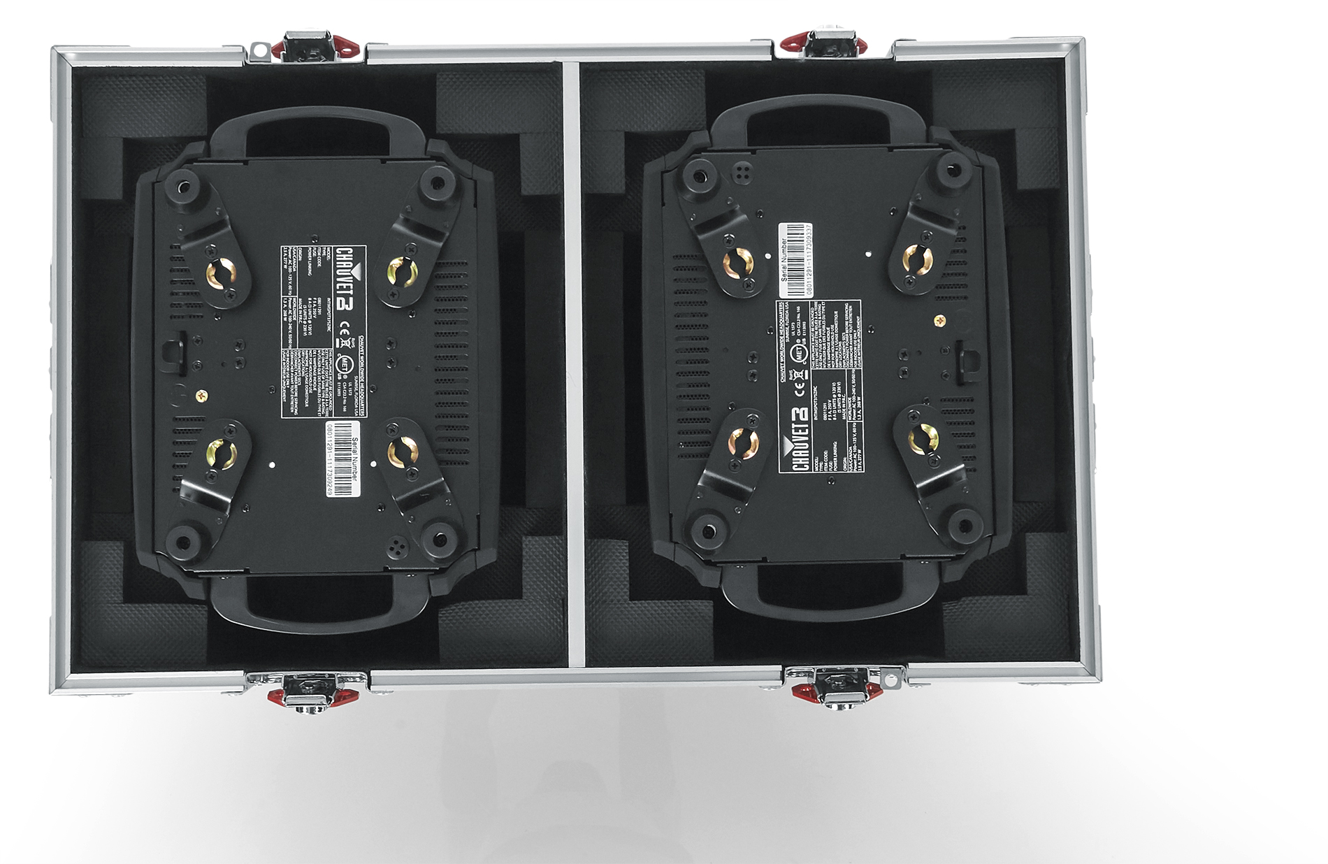 Flight Case for Two 350-Style Moving Head Lights-GTOURMH350