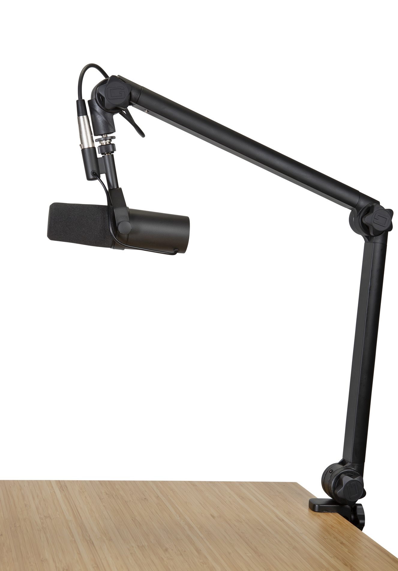 Gator Frameworks GFWMICBCBM3000 Deluxe Desk-mounted Broadcast Microphone Boom  Arm