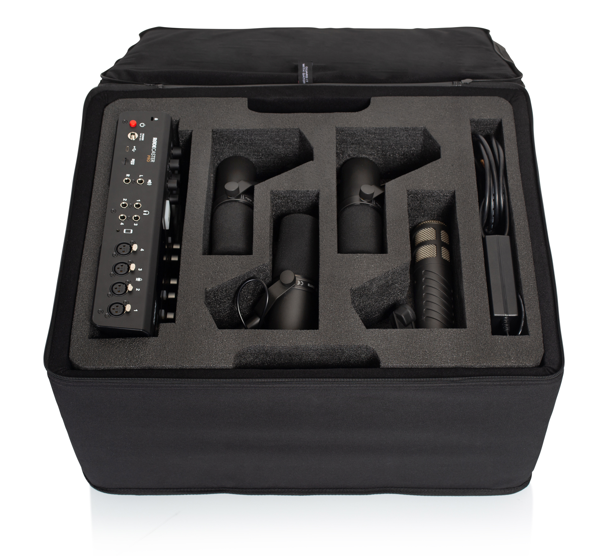 Lightweight Case For Rodecaster Pro & Four Mics-GL-RODECASTER4