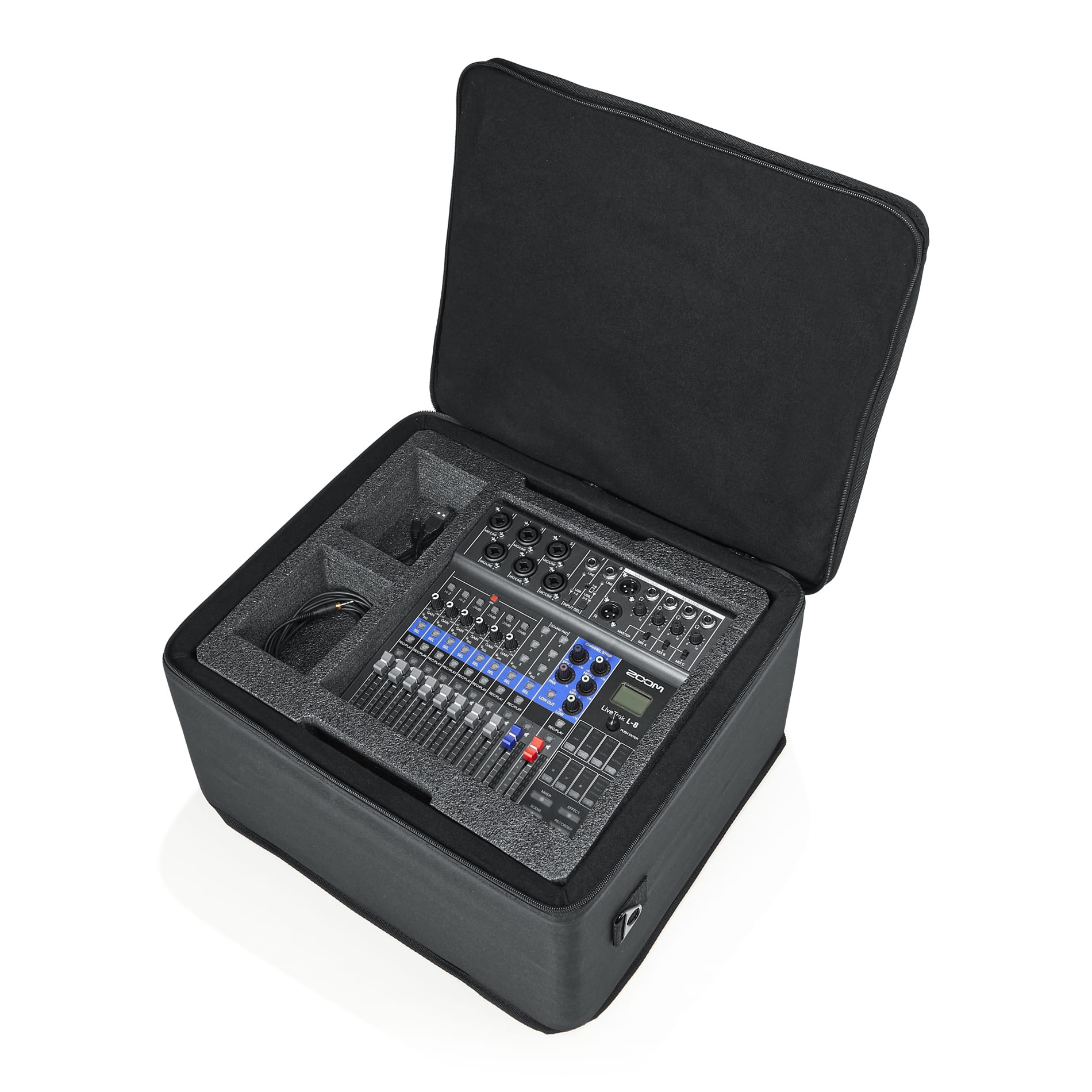 Lightweight Case For Zoom L8 & Two Mics-GL-ZOOML8-2 - Gator Cases