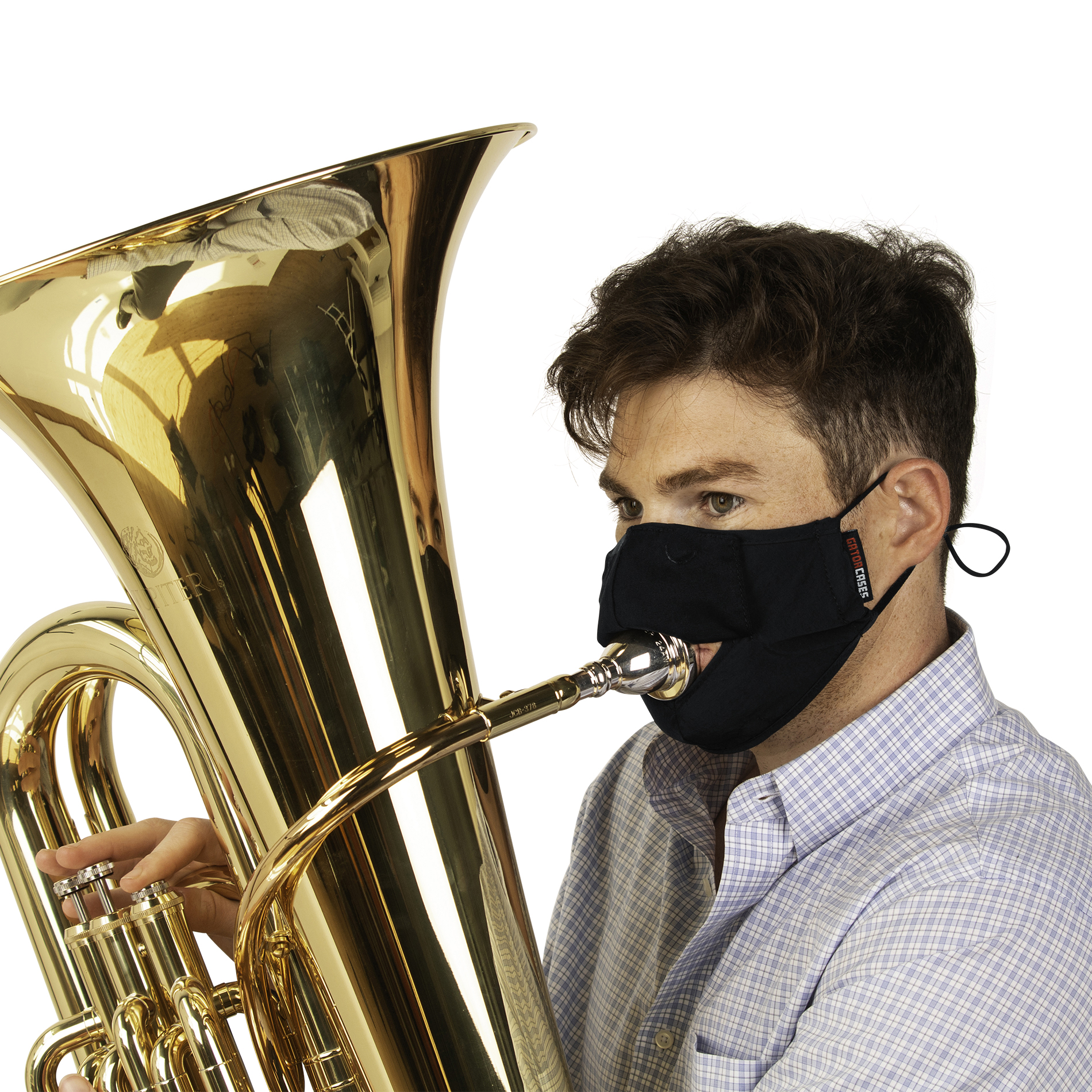 Medium Wind Instrument Face Mask-GBOM-MEDIUMBK