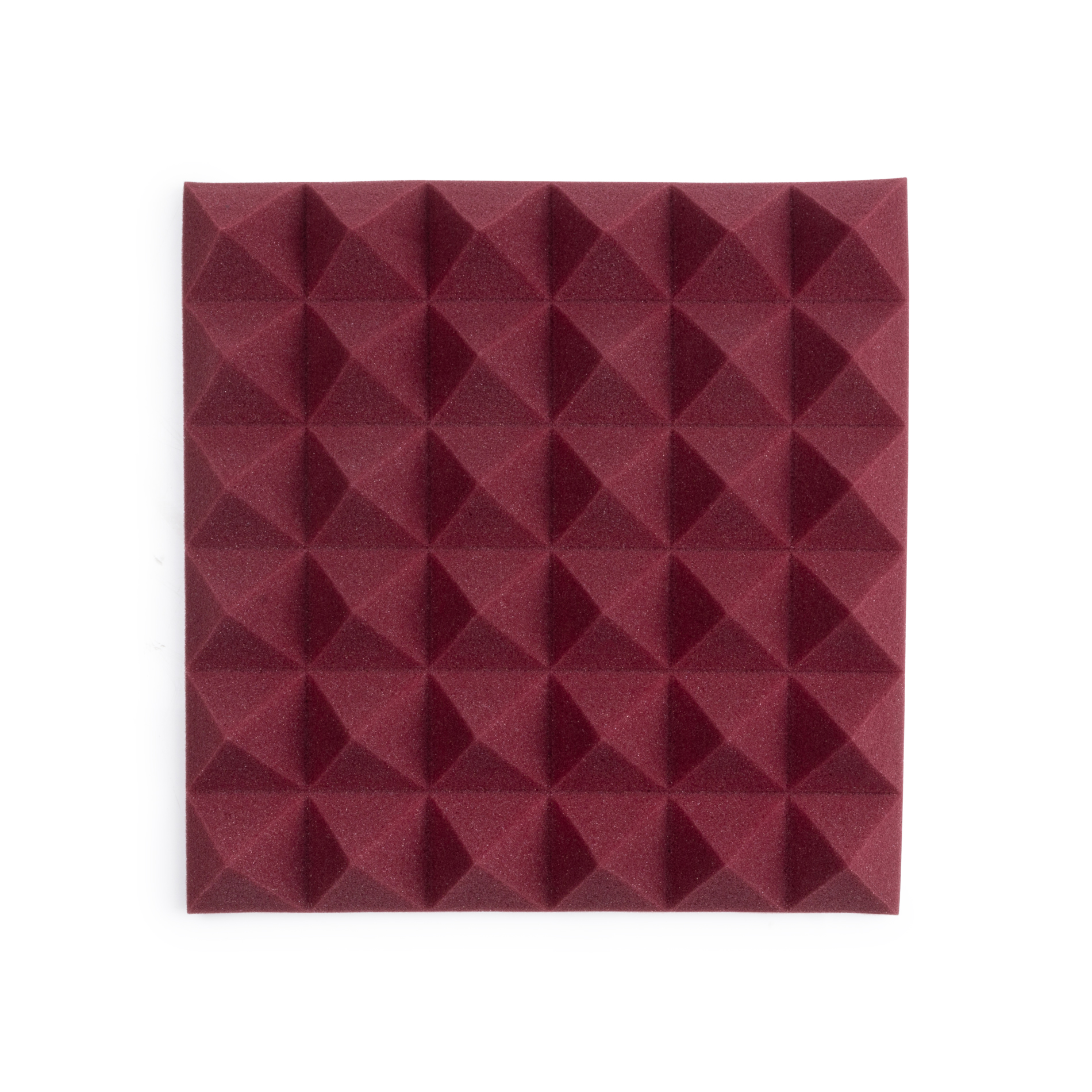 4 Pack of Burgundy 12×12″ Acoustic Pyramid Panel-GFW-ACPNL1212PBDY-4PK