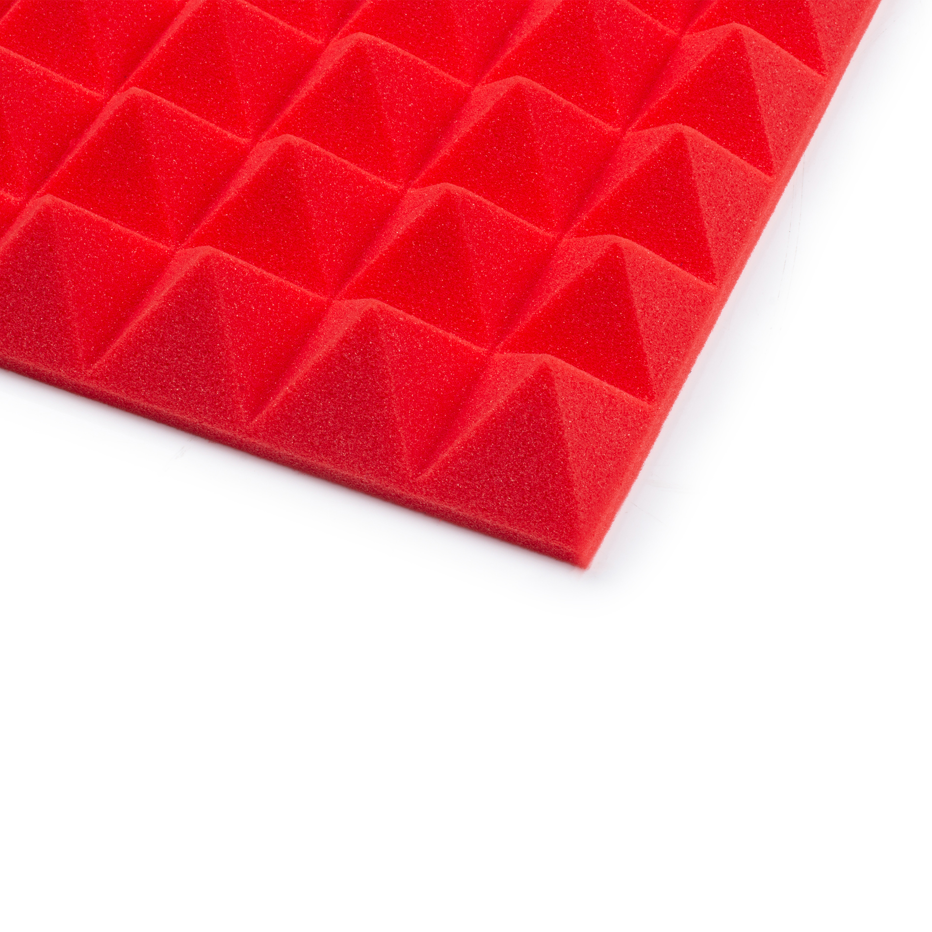 2 Pack of Red 12×12″ Acoustic Pyramid Panel-GFW-ACPNL1212PRED-2PK