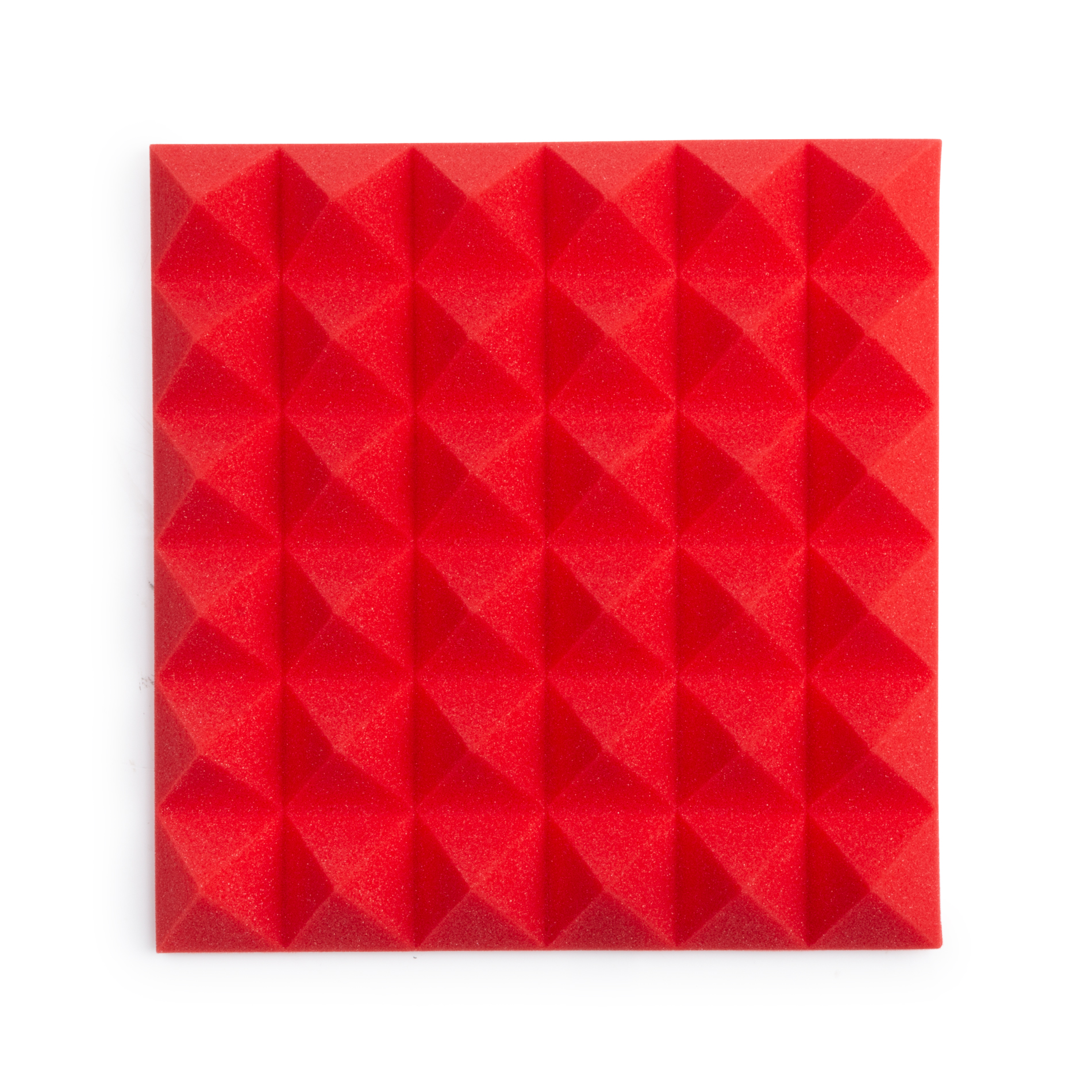 8 Pack of Red 12×12″ Acoustic Pyramid Panel-GFW-ACPNL1212PRED-8PK