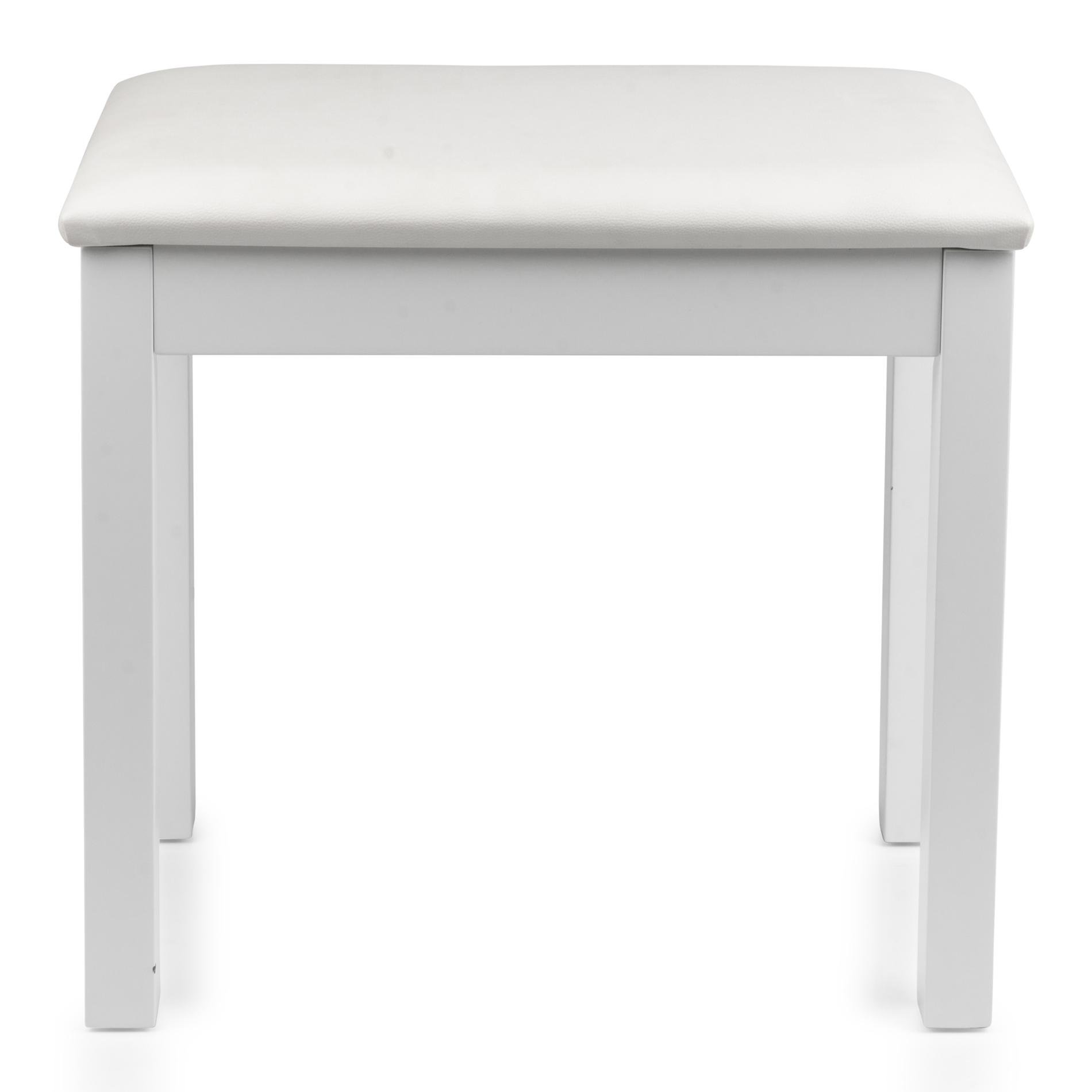Traditional Wooden Piano Bench In White-GFW-KEYBENCH-WDWH