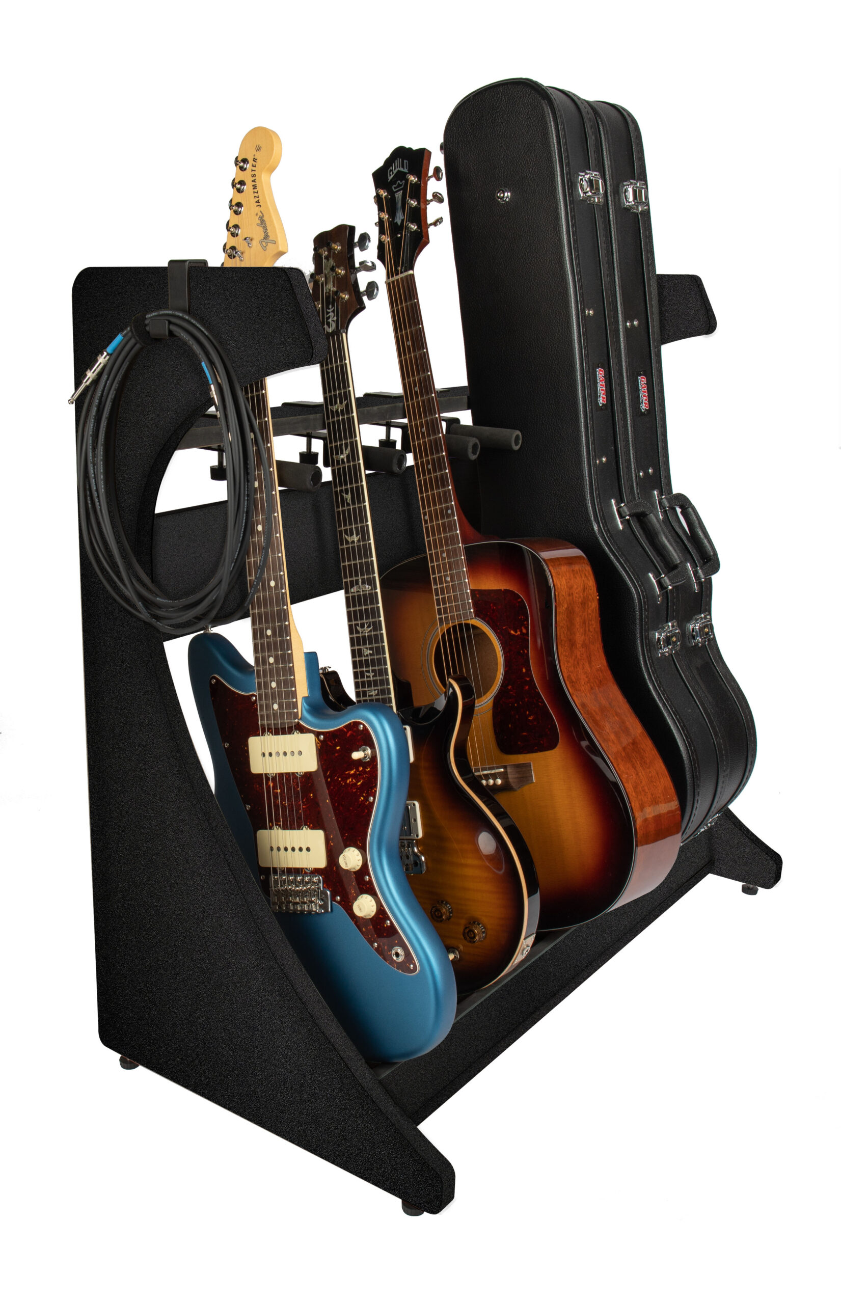 Elite Five Electric/Acoustic Guitar Rack – BLK