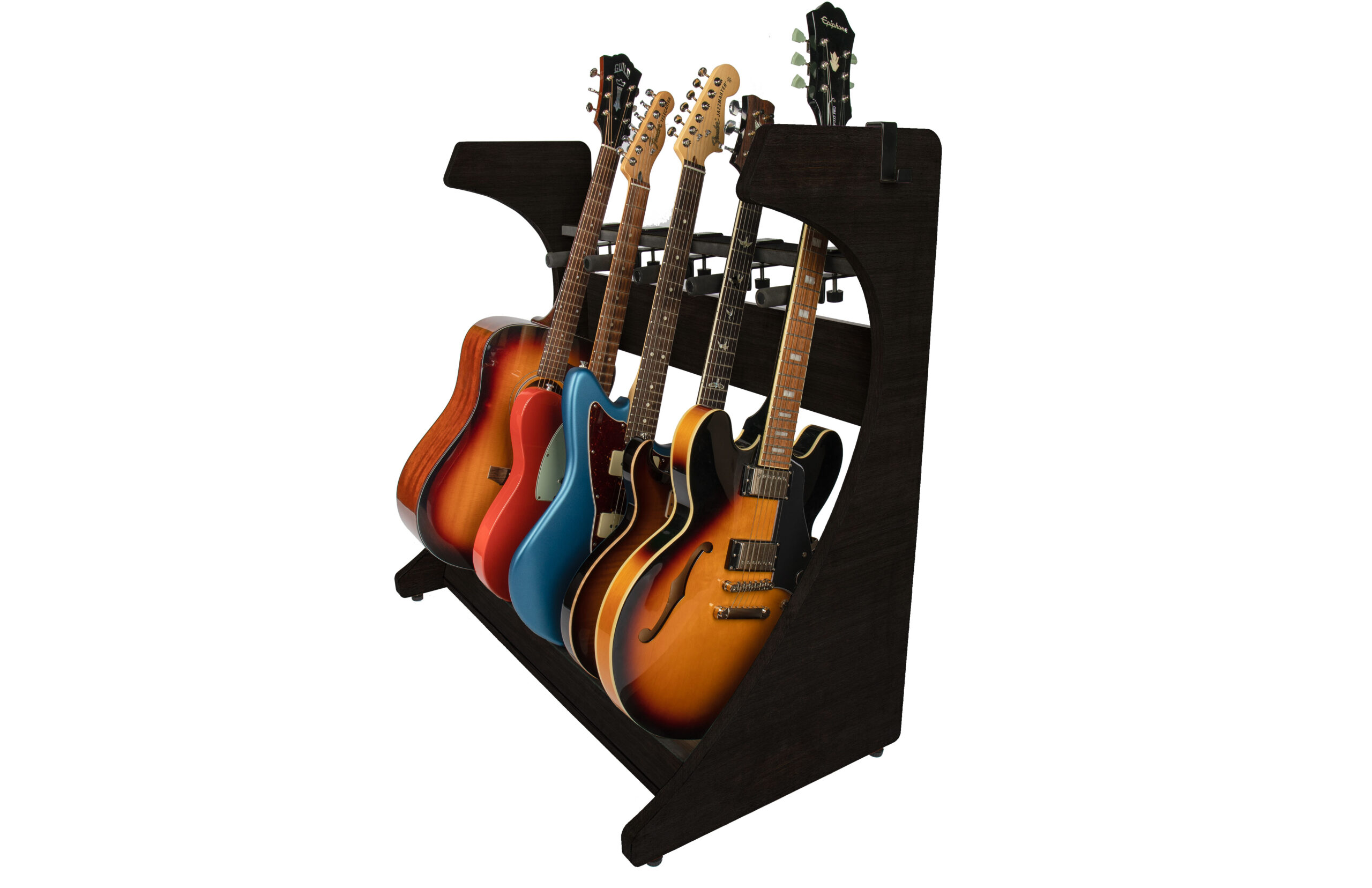 Elite Five Electric/Acoustic Guitar Rack – BLK