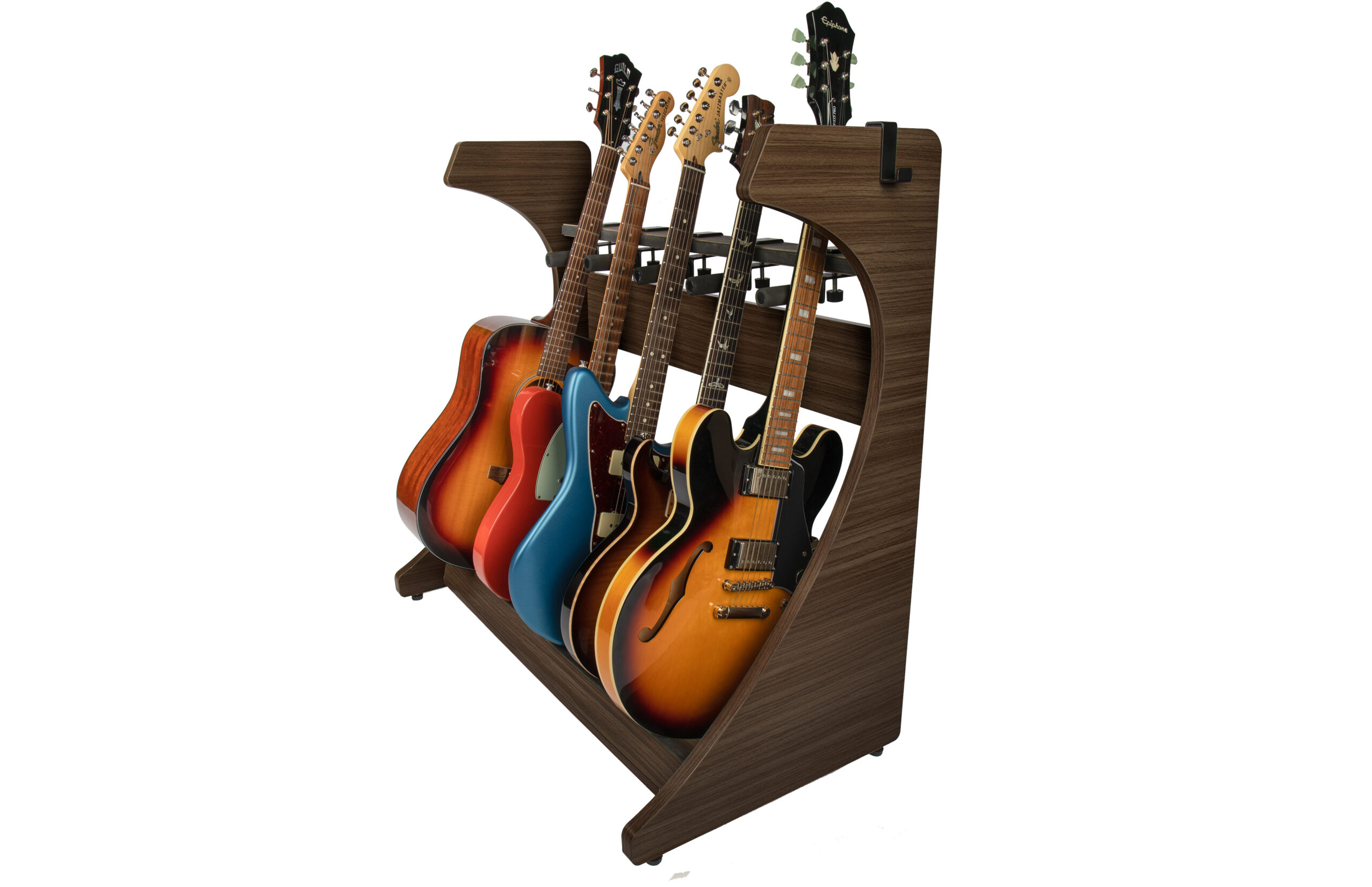 Elite Five Electric/Acoustic Guitar Rack – BRN