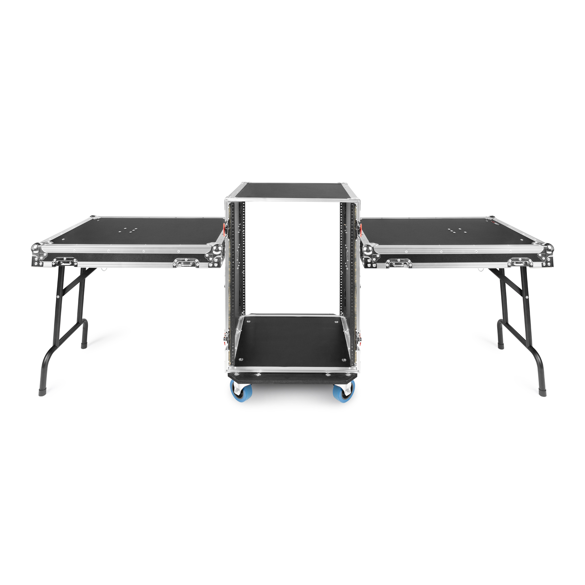 16U Tour Rack with Convertible Table-Top Lids