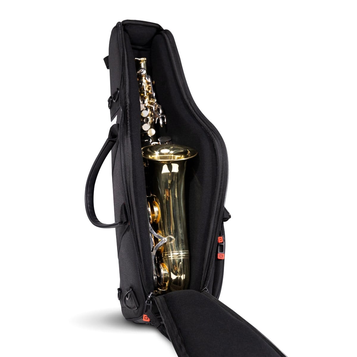Gard Low Bb Baritone Saxophone Wheelie Bag 107-WBFSK Black Synthetic w/  Leather Trim | Guitar Center