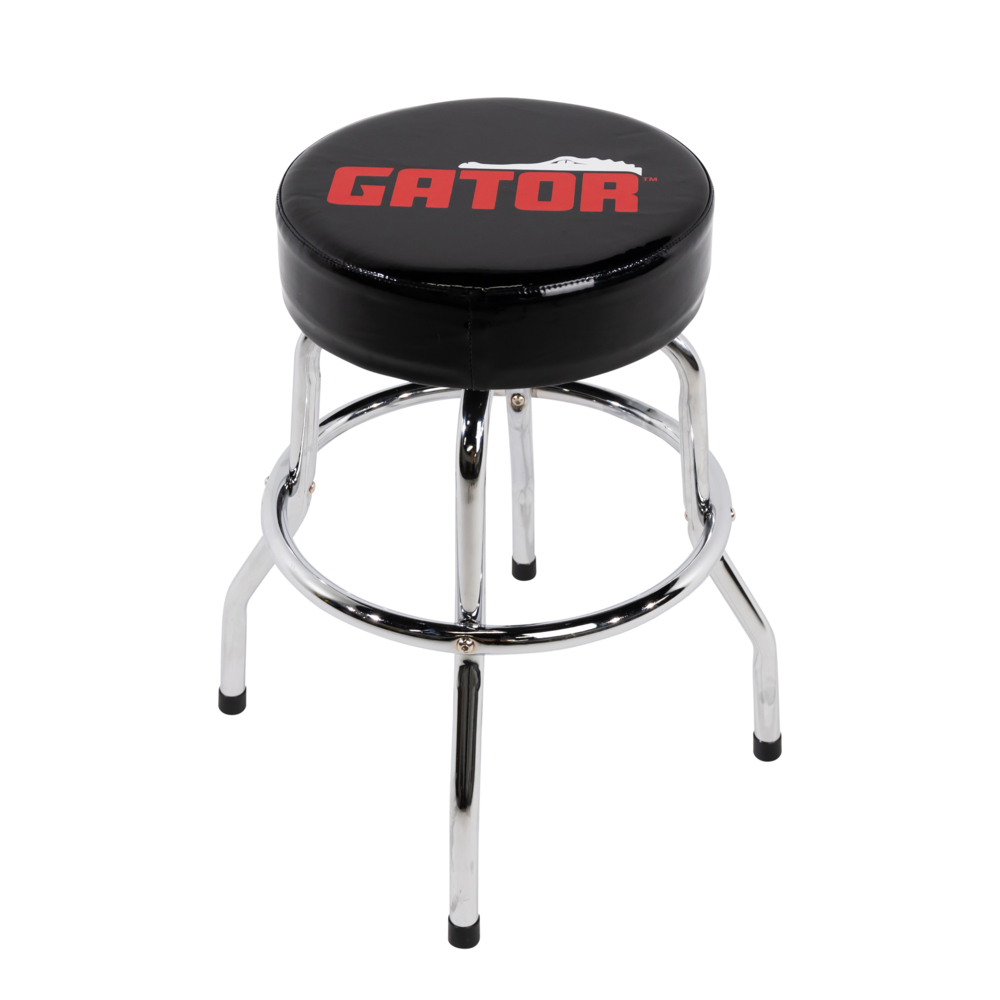 Gator branded 24” padded swivel  player’s stool