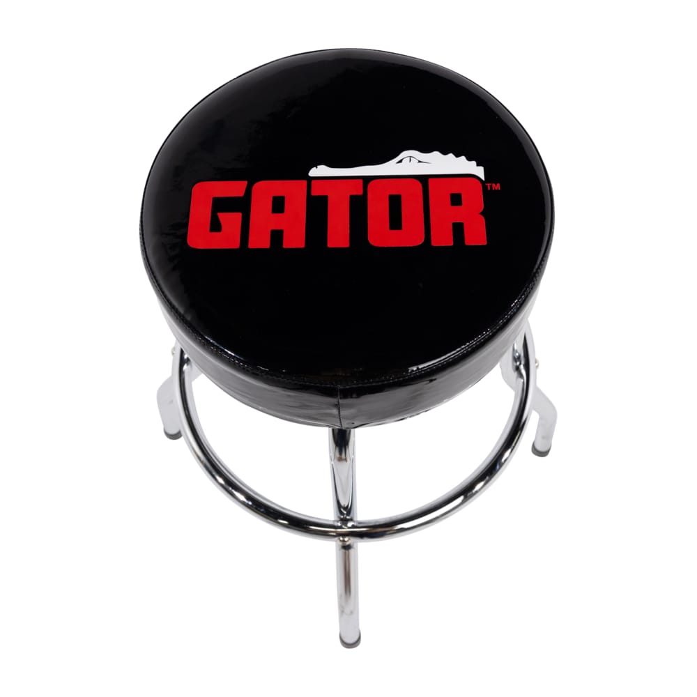 Gator branded 24” padded swivel  player’s stool