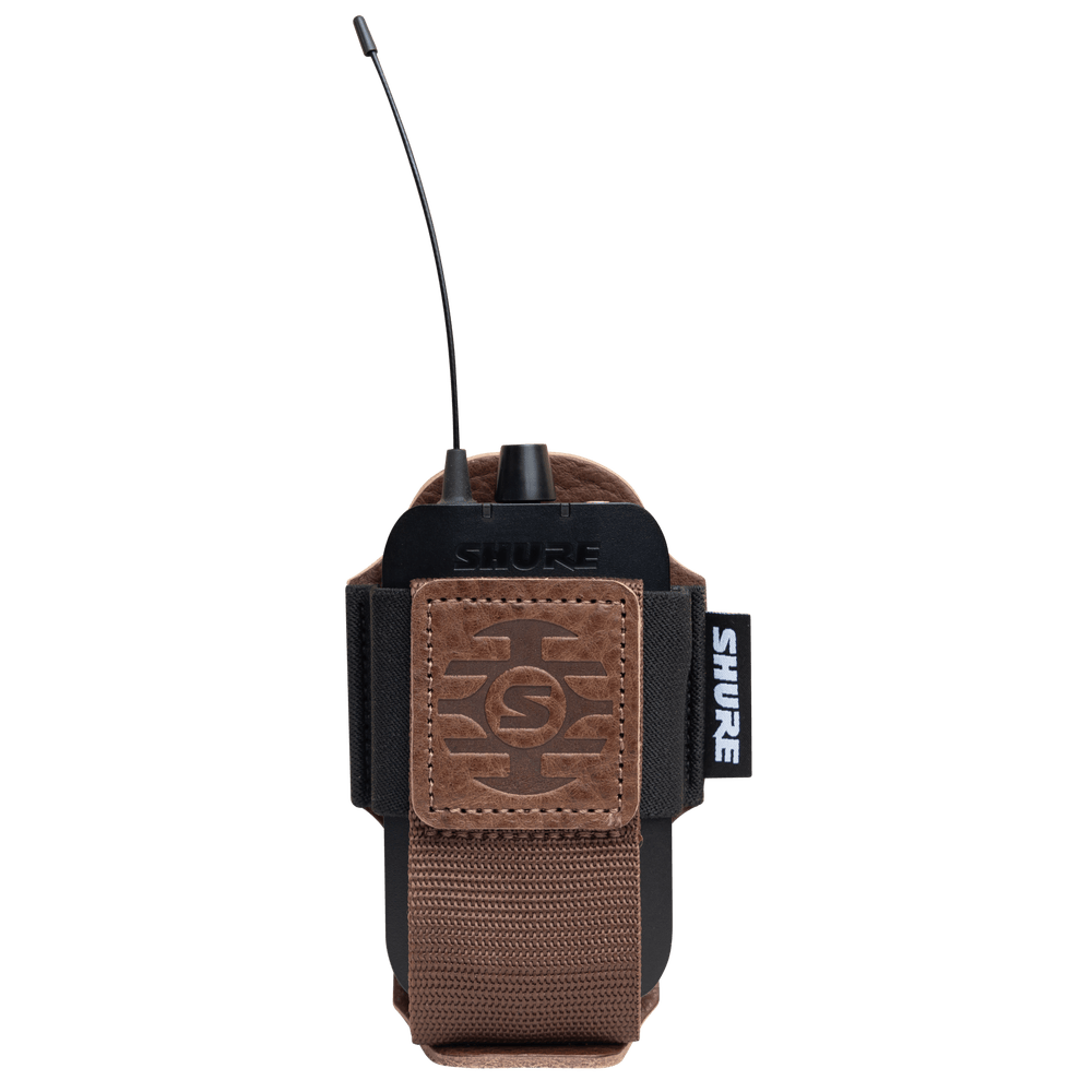 Wireless Bodypack Transmitter Pouch, Brown