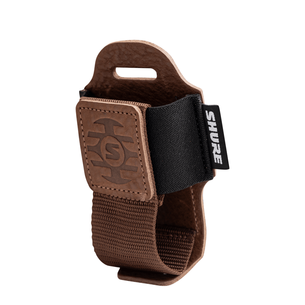Wireless Bodypack Transmitter Pouch, Brown
