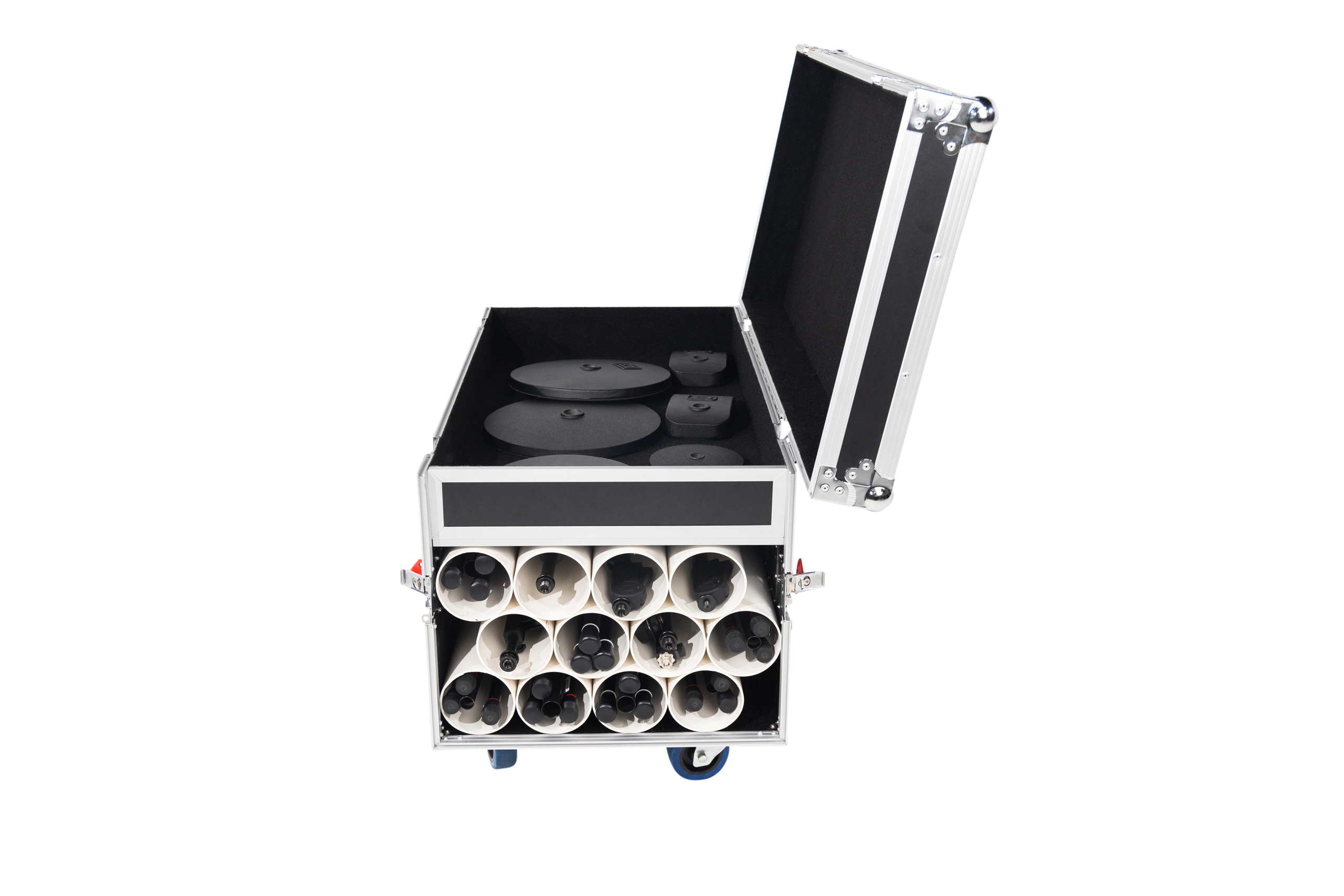 Gator GTOUR Flight Case to Transport 12 Mic Stands